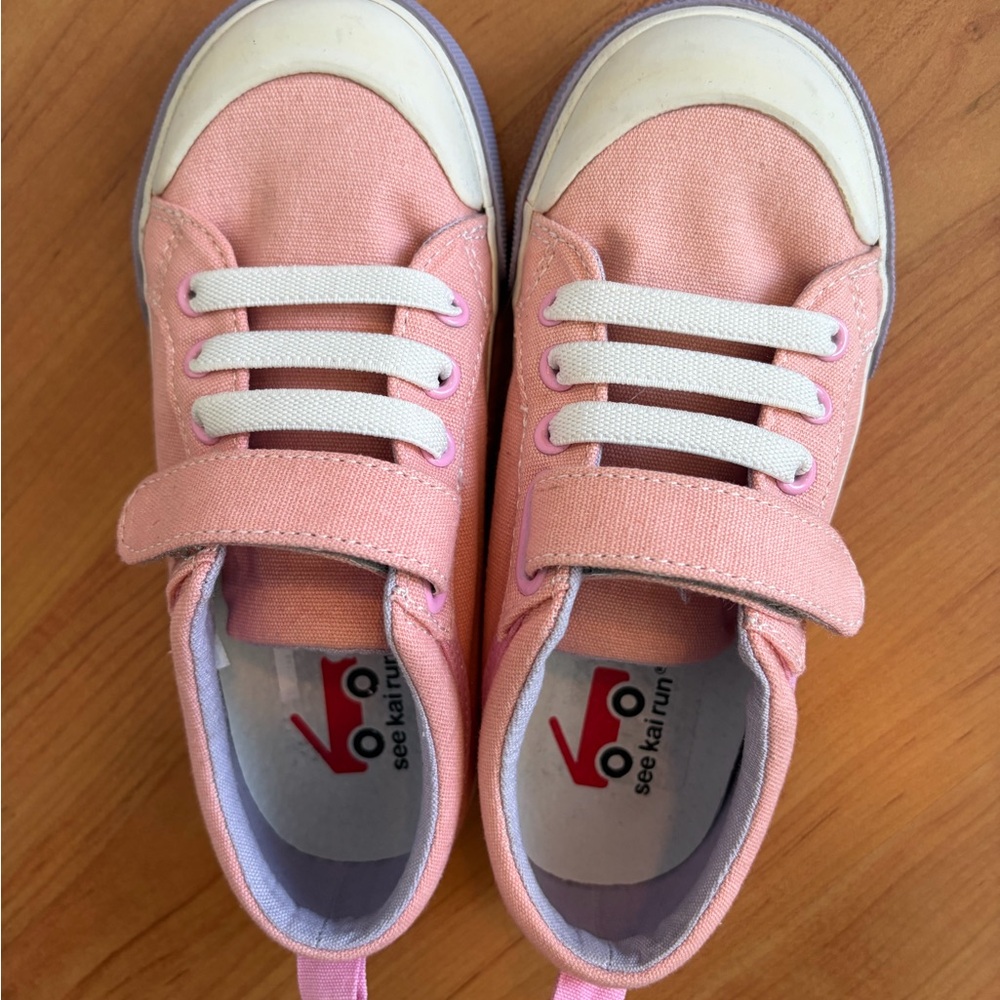 NWOT See Kai Run Pink Canvas Sneakers for Kids